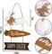 Rustic Easter Bunny Trio: Welcome Sign &#x26; Decor Set